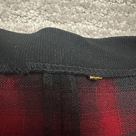 Vintage Pendleton Cardigan Sweater Mens 2XL Red Plaid Wool Elbow Patch Grandpa - Picture 8 of 12